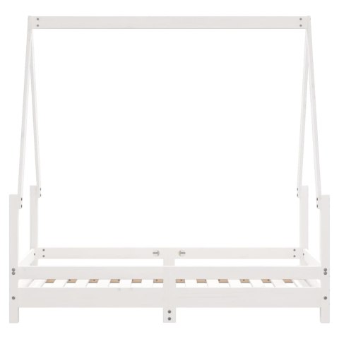 Rama łóżka dziecięcego, biała, 70x140 cm, drewno sosnowe Lumarko!