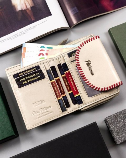 Skórzany Portfel Damski Na Zatrzask I Zamek Lumarko!