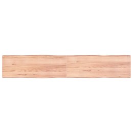 Blat stołu, jasny brąz, 220x40x4 cm, dąb z naturalną krawędzią Lumarko!