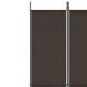 Parawan 6-panelowy, brązowy, 300x220 cm, tkanina Lumarko!