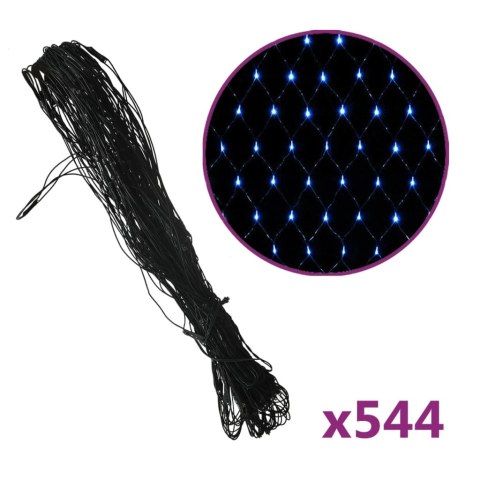 Siatka z lampek LED, niebieska, 4x4 m, 544 LED Lumarko!
