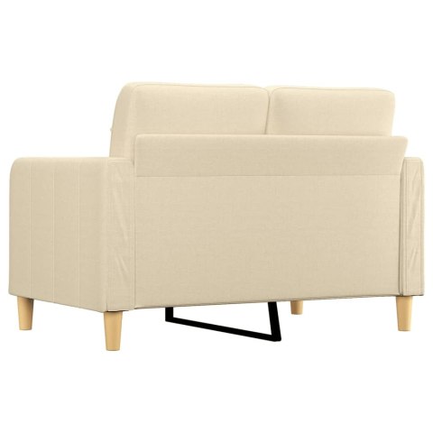 2-osobowa sofa, kremowa, 120 cm, tapicerowana tkaniną Lumarko!