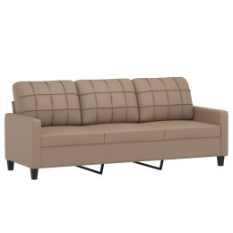 3-osobowa sofa, cappuccino, 180 cm, sztuczna skóra Lumarko!