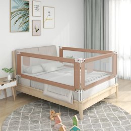 Barierka do łóżeczka dziecięcego, taupe, 140x25 cm, tkanina Lumarko!