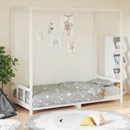 Rama łóżka dla dzieci, biała, 90x190 cm, drewno sosnowe Lumarko!