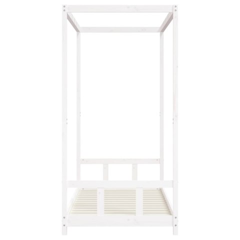 Rama łóżka dla dzieci, biała, 90x190 cm, drewno sosnowe Lumarko!