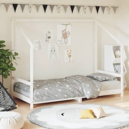 Rama łóżka dla dzieci, biała, 90x190 cm, drewno sosnowe Lumarko!