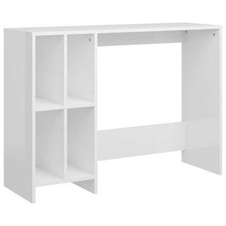 Biurko pod laptopa, białe, wysoki połysk, 102,5 x 35 x 75 cm Lumarko!