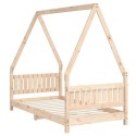 Rama łóżka dziecięcego, 80x160 cm, drewno sosnowe Lumarko!