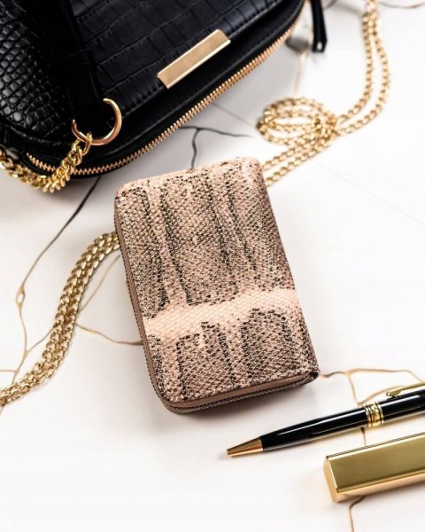 Skórzany Portfel Damski Z Systemem Rfid Protect, Zapinany Zatrzaskiem Lumarko!