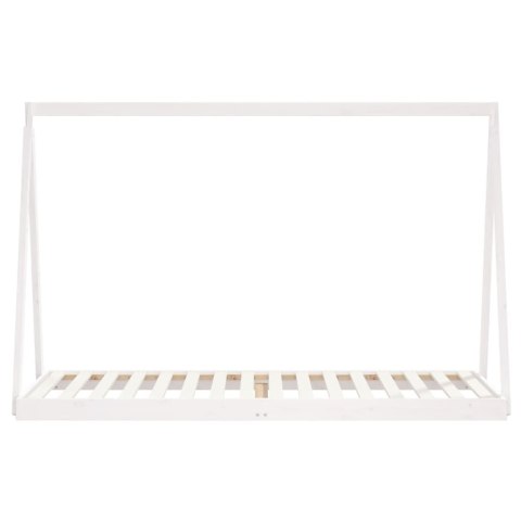 Rama łóżka dla dzieci, biała, 80x200 cm, drewno sosnowe Lumarko!
