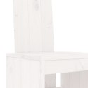 Stołki barowe, 2 szt., białe, 40x42x120 cm, lite drewno sosnowe Lumarko!