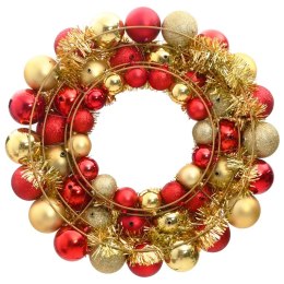 Wieniec świąteczny, czerwono-złoty, 45 cm, polistyren Lumarko!