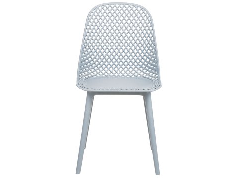 Zestaw 4 krzeseł do jadalni jasnoniebieski EMORY