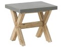 Zestaw ogrodowy stół z 2 ławkami i 2 stołkami szary OLBIA Lumarko!