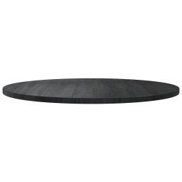 Blat stołu, czarny, Ø90x2,5 cm, lite drewno sosnowe Lumarko!