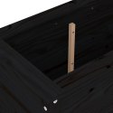 Donica ogrodowa, czarna, 82,5x40x78 cm, lite drewno sosnowe Lumarko!