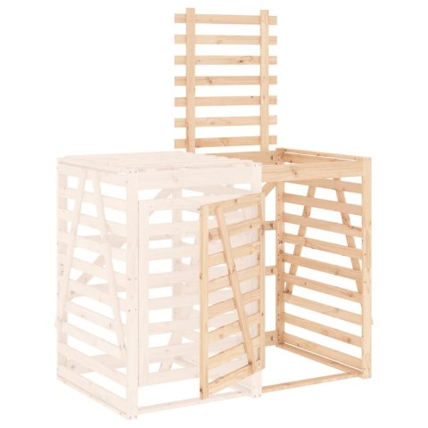 Przedłużenie obudowy kosza na śmieci, lite drewno sosnowe Lumarko!