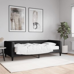 Sofa z materacem, czarna, 90x190 cm, tkanina Lumarko!