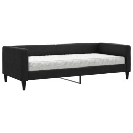 Sofa z materacem, czarna, 90x190 cm, tkanina Lumarko!