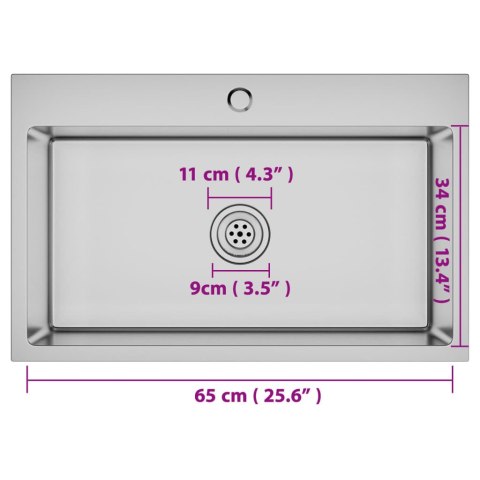  Ręcznie robiony zlew kuchenny, stal nierdzewna Lumarko!