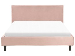 Łóżko tapicerowane 140 x 200 cm różowe FITOU Lumarko!