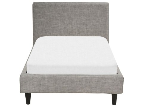 Łóżko welurowe 90 x 200 cm jasnoszare FITOU