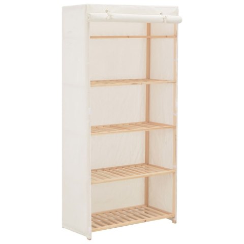 Szafa, biała, 79 x 40 x 170 cm, materiałowa Lumarko!