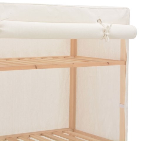 Szafa, biała, 79 x 40 x 170 cm, materiałowa Lumarko!