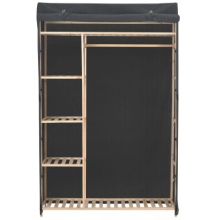 Szafa na ubrania, szara, 110 x 40 x 170 cm, tkanina Lumarko!
