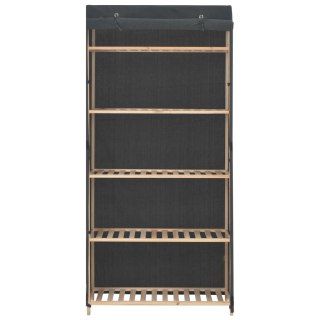Szafa, szara, 79 x 40 x 170 cm, materiałowa Lumarko!