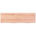 Blat do łazienki, jasnobrązowy, 100x30x6 cm, lite drewno Lumarko!