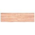 Blat do łazienki, jasnobrązowy, 180x50x6 cm, lite drewno Lumarko!