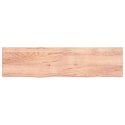 Blat do łazienki, jasnobrązowy, 200x50x6 cm, lite drewno Lumarko!
