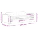 Sofa z materacem do spania, ciemnoszara, 90x200 cm, tkanina Lumarko!