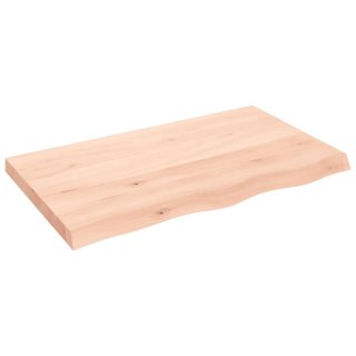 Blat do łazienki, 100x60x6 cm, surowe lite drewno Lumarko!