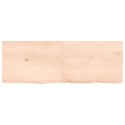 Blat do łazienki, 140x50x6 cm, surowe lite drewno Lumarko!