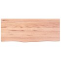 Blat do łazienki, jasnobrązowy, 100x40x6 cm, lite drewno Lumarko!
