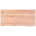 Blat do łazienki, jasnobrązowy, 100x50x6 cm, lite drewno Lumarko!