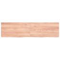Blat do łazienki, jasnobrązowy, 120x30x4 cm, lite drewno Lumarko!