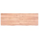 Blat do łazienki, jasnobrązowy, 120x40x6 cm, lite drewno Lumarko!