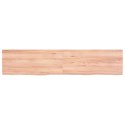 Blat do łazienki, jasnobrązowy, 140x30x4 cm, lite drewno Lumarko!