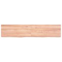 Blat do łazienki, jasnobrązowy, 140x30x6 cm, lite drewno Lumarko!