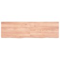 Blat do łazienki, jasnobrązowy, 140x40x4 cm, lite drewno Lumarko!