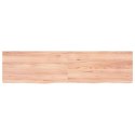 Blat do łazienki, jasnobrązowy, 160x40x4 cm, lite drewno Lumarko!