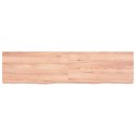Blat do łazienki, jasnobrązowy, 160x40x6 cm, lite drewno Lumarko!