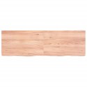 Blat do łazienki, jasnobrązowy, 160x50x6 cm, lite drewno Lumarko!