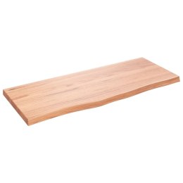 Blat do stołu, jasnobrązowy, 100x40x4 cm, lite drewno dębowe Lumarko!