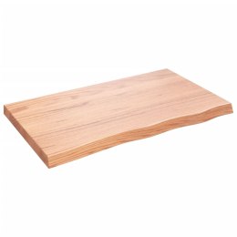 Blat do stołu, jasnobrązowy, 100x60x6 cm, lite drewno dębowe Lumarko!
