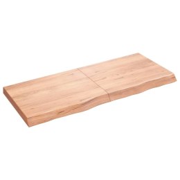 Blat do stołu, jasnobrązowy, 120x50x6 cm, lite drewno dębowe Lumarko!